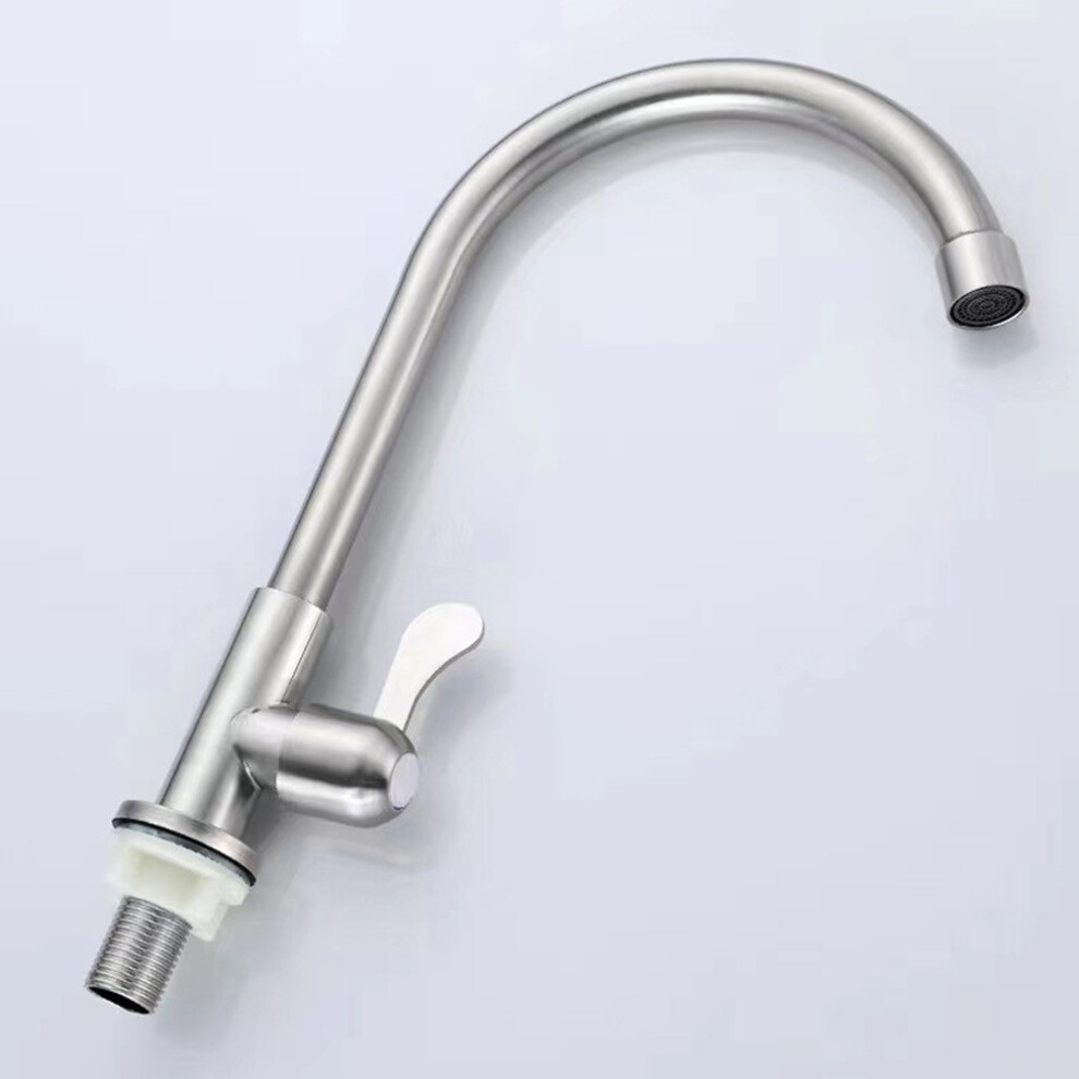 Stainless Steel Kitchen Faucet Water Purifier Single Lever Hole Tap Cold 9479868944763