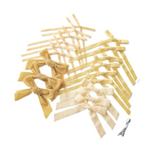 18 stuks handgemaakte kerstdecoratie van fluweel en lint voor kerstboom, huis, feest, voordeur, kerstkrans en andere feestelijke gelegenheden.
