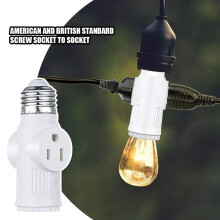 3-naar-2 lamphouder E26/E27/B22 Amerikaanse en Britse standaard schroefdraad lamphouder naar fitting converter voor verouderde lampen.