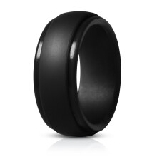 Fáinní Silicone d'Fhir9mm ar Leithead, 2mm ar Thiús - Bandaí Pósta Rubair d'Fhir, Méid 7