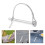 Trailer Hitch Lock Pin Stainless Steel Silver 1 Pack 1