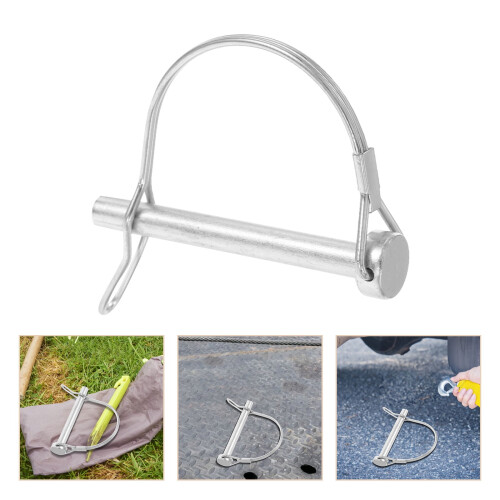 Trailer Hitch Lock Pin Stainless Steel Silver 1 Pack