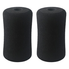 Schaumstoff-Fußpolsterrollen-Ersatzset für Beinstreckmaschinen, 2er-Pack, Polster für Hantelbänke und Heimfitnessgeräte, 13 x 7 x 2,3 cm, Schwarz