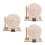 3Pcs Handmade Ancient Timekeeper Sundial Model Wood Plastic Solar Kit 4