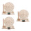 3Pcs Handmade Ancient Timekeeper Sundial Model Wood Plastic Solar Kit 7