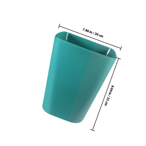 Masteelf  3 Pcs Outdoor Trash Can Wall-Mounted Kitchen Waste Bin Blue 1