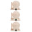 3Pcs Handmade Ancient Timekeeper Sundial Model Wood Plastic Solar Kit 8