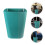 Masteelf  3 Pcs Outdoor Trash Can Wall-Mounted Kitchen Waste Bin Blue 4