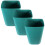 Masteelf  3 Pcs Outdoor Trash Can Wall-Mounted Kitchen Waste Bin Blue 6