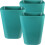 Masteelf  3 Pcs Outdoor Trash Can Wall-Mounted Kitchen Waste Bin Blue 7