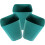 Masteelf  3 Pcs Outdoor Trash Can Wall-Mounted Kitchen Waste Bin Blue 9