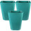 Masteelf  3 Pcs Outdoor Trash Can Wall-Mounted Kitchen Waste Bin Blue 10