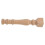 Solid Wood Wine Cabinet Beige with Safety Railings Decorative Storage 7