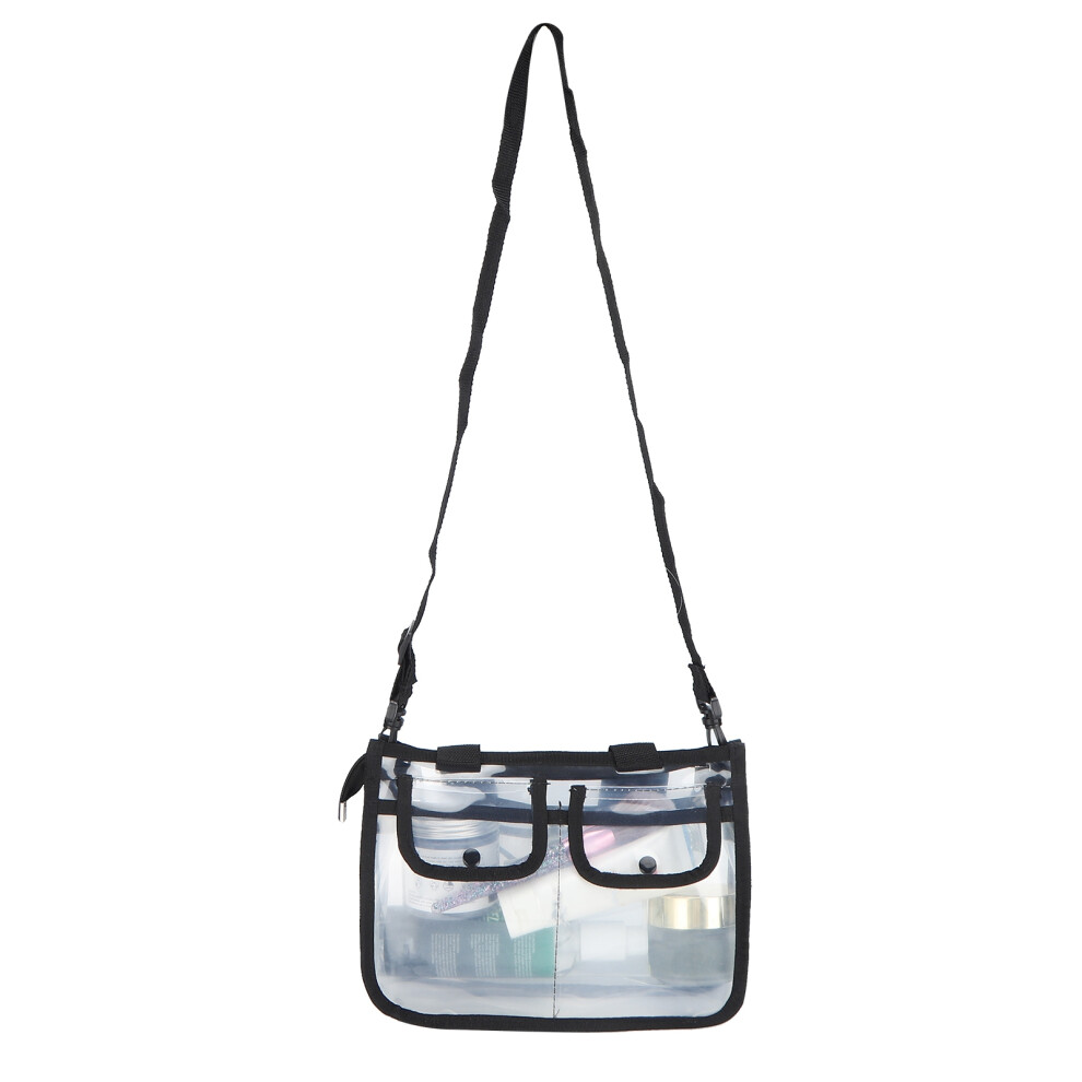 Clear EVA Toiletry Bag 27x20.3x9cm Travel Cosmetic Organizer