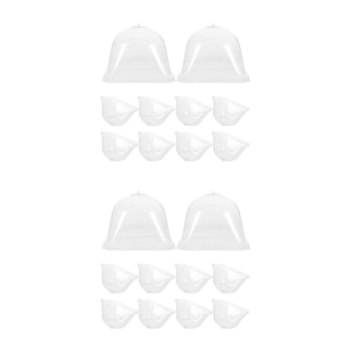 20Pcs Clear Garden Plant Protection Dome with Adjustable Ventilation 1