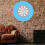 Splicing EVA Dart Board Wall Protector 72.4cm Round Blue 5