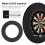 5 Pcs EVA Dartboard Backboard Surround, Black, 28.5in Diameter 5