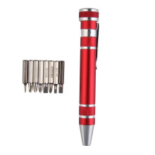 Tournevis magnétique multifonction miniature, outil de réparation de précision avec stylo tournevis et jeu de 8 embouts, mini tournevis de poche