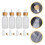 8Pièces Flacons Verre Pipette Précise Pour 4