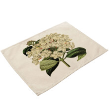 Covorașe rezistente la căldură, covorașe botanice, covorașe lavabile din in pentru decor de bucătărie interioară și exterioară, design