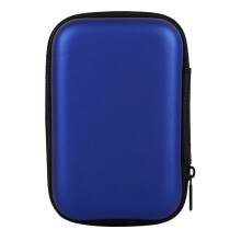 stuk mini opbergtasje/organizer voor gadgets, draagbare etui voor oordopjes, USB-sticks en datakabels (donkerblauw) 11*7,5*4 cm