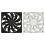 MF12015 Computer Case Fan 2500RPM High Airflow Double-Black 2