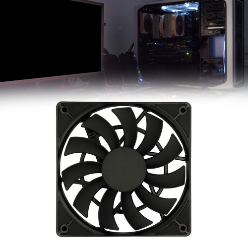 MF12015 Computer Case Fan 2500RPM High Airflow Double-Black 2