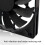 MF12015 Computer Case Fan 2500RPM High Airflow Double-Black 7