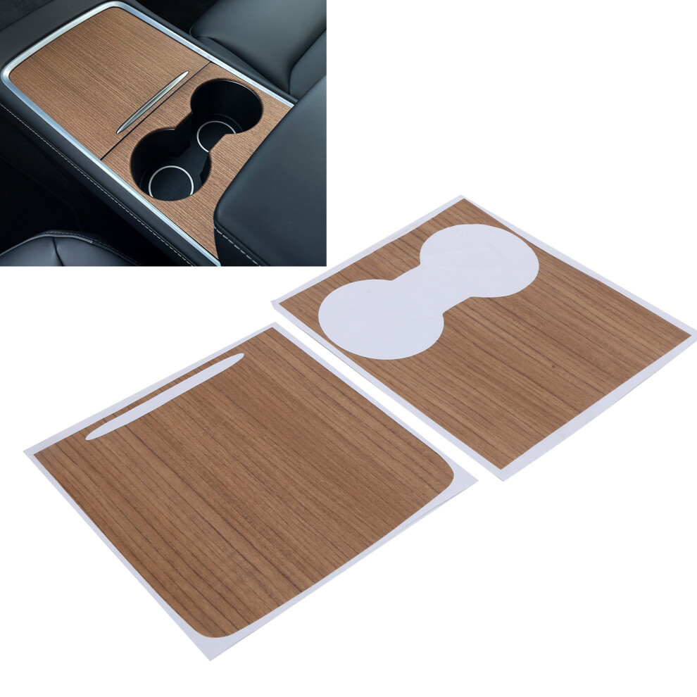 Wood Center Console Protective Film For Tesla 2017-2021 Grain 5081390679248