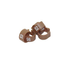 (1.2cm, brown) 100 Pcs 12MM 14MM Bird Plastic Clip Rings Pigeon Colored Foot Ring No.1-100 For 10 Colors