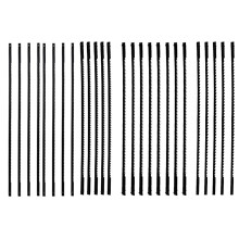 26 Pieces Scroll Saw Blades 10/15/18/24 Teeth 127 mm Replacement Scroll Saw Blades for Sawing Plank Wood Plastic Foam