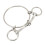 Freio para cavalo de aço inoxidável de 125 mm (5 polegadas) para treinamento ao ar livre com argolas soltas. 4