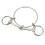 Freio para cavalo de aço inoxidável de 125 mm (5 polegadas) para treinamento ao ar livre com argolas soltas. 5