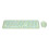 Wireless Retro Keyboard Mouse Combo 2.4G Multi Color Green 1