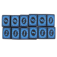 10pcs Blue Acrylic 6-Sided D6 DND Dices Set for Table Games