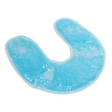 U Shaped Gel Bead Neck Wrap Cold Pack Sky Blue Reusable Pain Relief