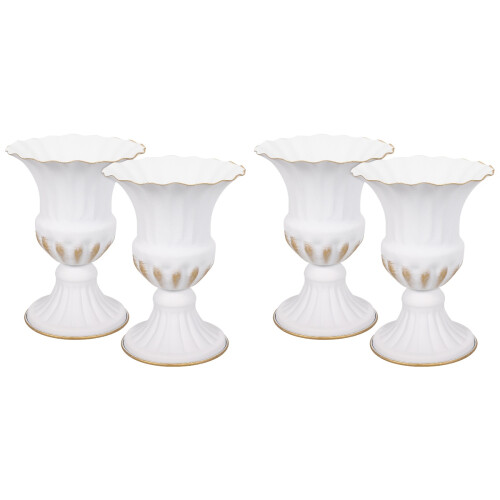 4 Pezzi Vaso Decorativo In Ferro Per Cimitero E Ricordo 1