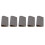 5PCS Rubber Road Brick Board Non Slip Flooring Warning Tactile Paving Blind Sidewalk Tile(Strip Gray) 2
