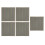 5PCS Rubber Road Brick Board Non Slip Flooring Warning Tactile Paving Blind Sidewalk Tile(Strip Gray) 4