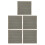 5PCS Rubber Road Brick Board Non Slip Flooring Warning Tactile Paving Blind Sidewalk Tile(Strip Gray) 5