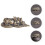 Multi Brass Beast Pendants Retro Keychain DIY Decor Accessories 6