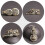 Multi Brass Beast Pendants Retro Keychain DIY Decor Accessories 9