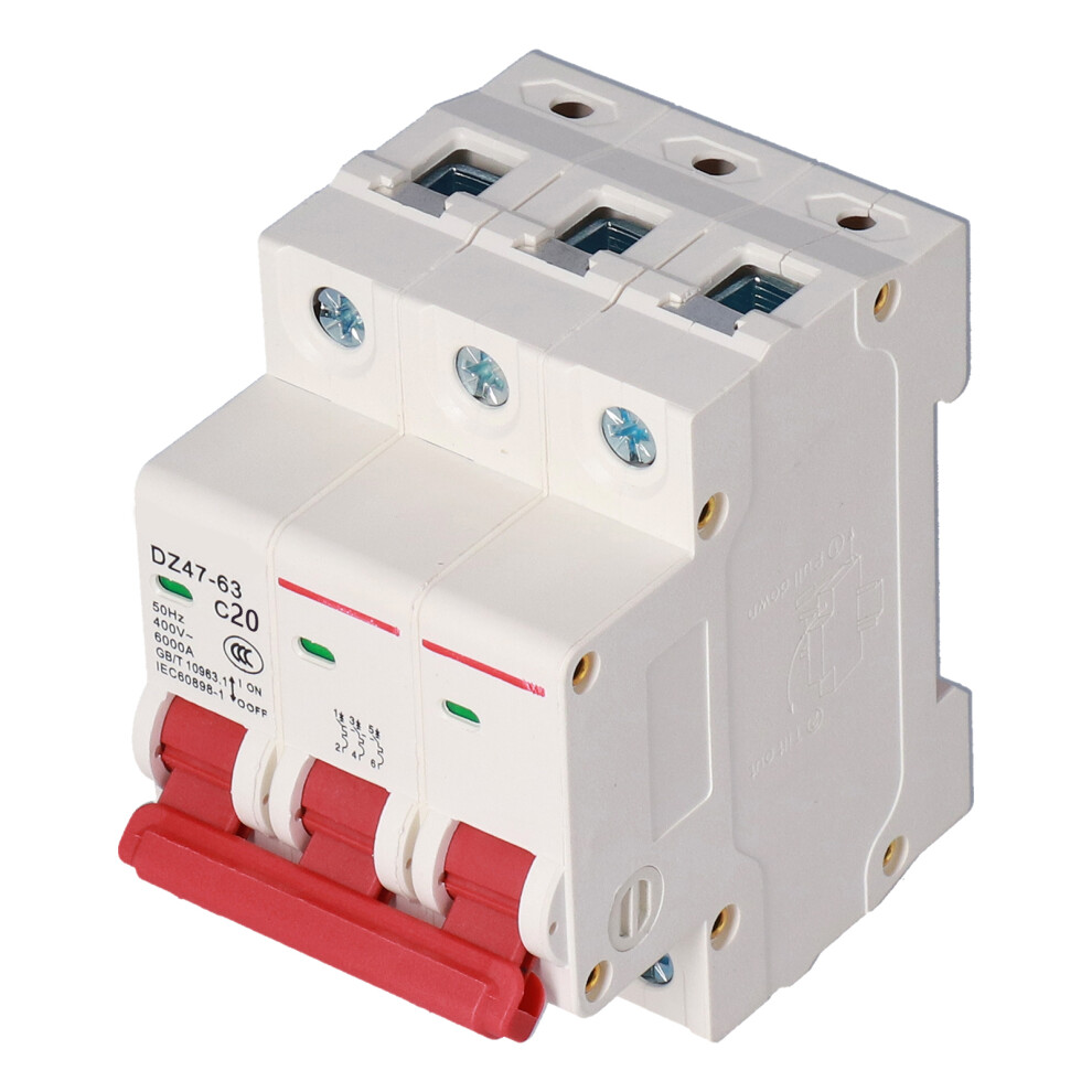 Miniature Circuit Breaker Dz47-63 400V 3P Din Rail Cover 9471390681444