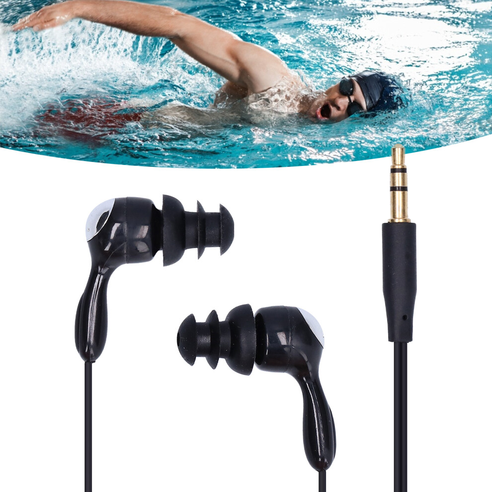Waterproof In-Ear Bone Conduction Headphones Ip68 For Swimming & Running Black 4681390681237