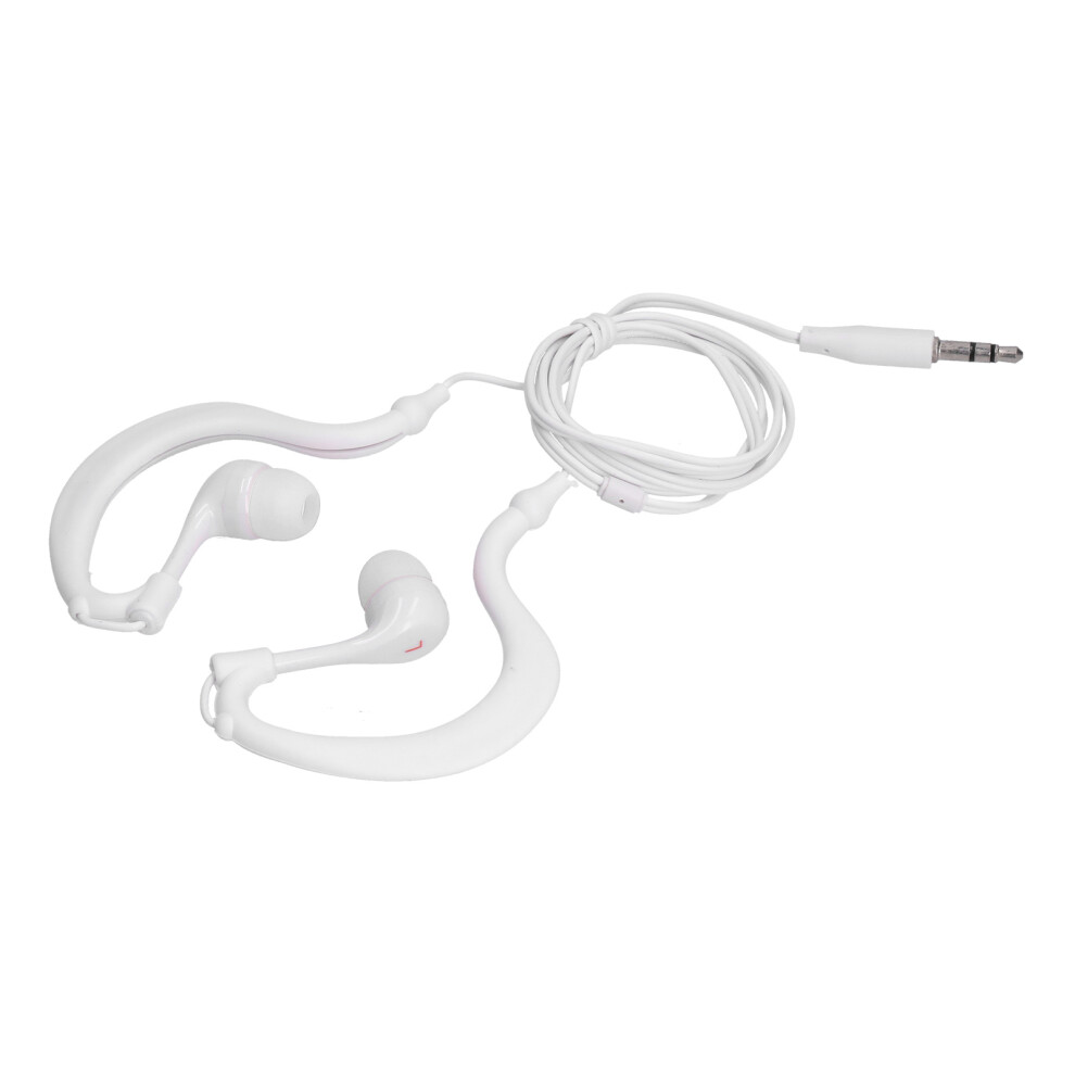 Waterproof Swimming Headphones 3.5Mm Plug Ip68, 80Cm White 8731390682195
