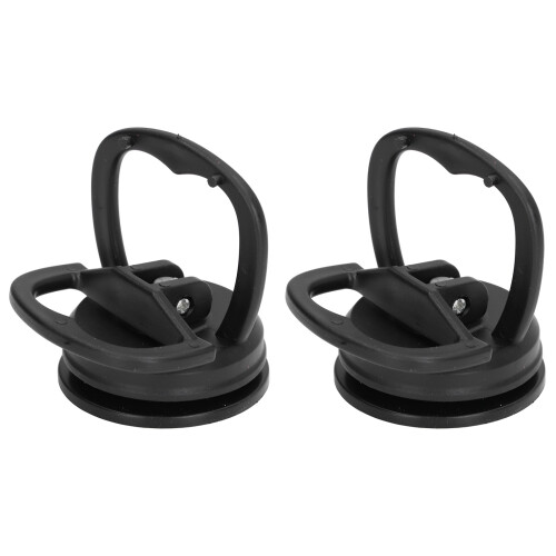2pcs Suction Cup Puller Big Pull One Hand Buckle Suction Cup Lifter for Ceramic Tile Car Shell Phone Disassembly ToolBlack 1