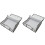 2Pcs Foldable Grey Quilts Storage Bag Zippered Under Bed Organizer 4