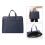 Lightweight Blue Document File Bag Premium Canvas Business Folder 5