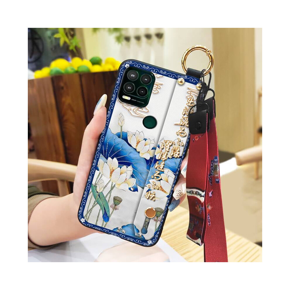Moto G Stylus 5G Phone Case With Wrist Strap, Shockproof Waterproof Silicone Cover, Kickstand & Lanyard Ring Â Compatible With Moto G Stylus 5G 9028731110387