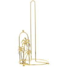 Christmas Paper Towel Holder Golden Iron Tree Shape 1Pcs